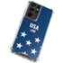 USA Flag Stars Galaxy S21 Ultra 5G Clear Case